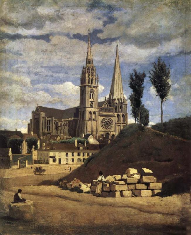 Corot Camille The Cathedral of market analyses Sweden oil painting art